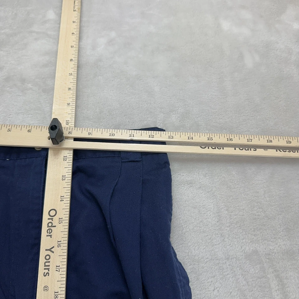 Karen Scott Shorts Womens 6 Blue High Rise Pleated Cuffed - Image 4 of 4