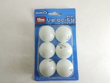 Velocity 40 Mm Table Tennis Balls One Star Six Pieces Halex Regent Sports