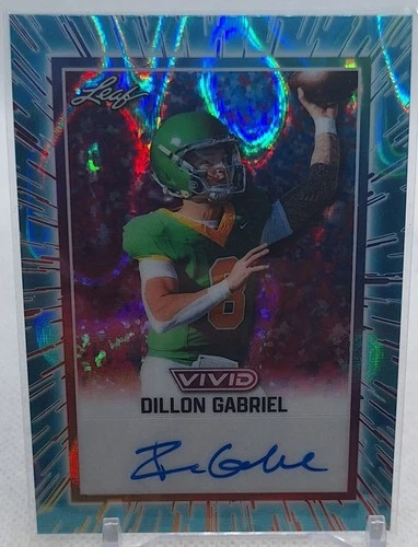 DILLON GABRIEL 2025 LEAF VIVID BLUE LAVA #6/10 AUTOGRAPH