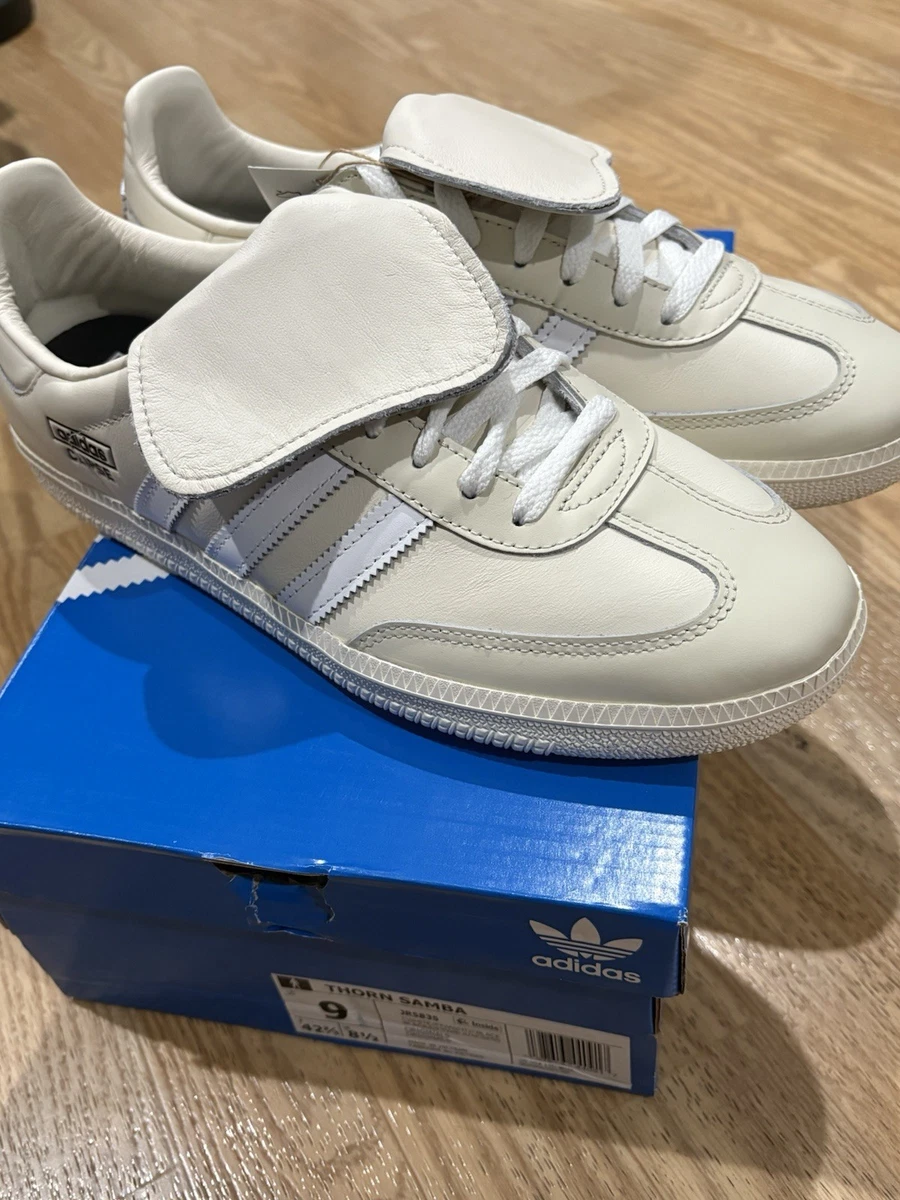 adidas gazelle silver green womens Clipse x Adidas Thorn Samba LT “Cream/White” main image 0