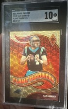 Marketplace image: 🔥2021 Sam Darnold Flamethrower Superfractor 1/1 One of One Seahawks SGC 10🔥