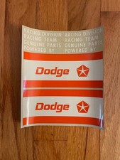 Vintage Accessories International Kustom Dodge Racing Decals Nos