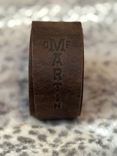 C.F. Martin Leather Vintage Guitar Belt Strap 2  EUC Brown