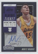 2018-19 Panini Contenders Playoff Ticket 36/65 Moritz Wagner #121 Auto 8gd