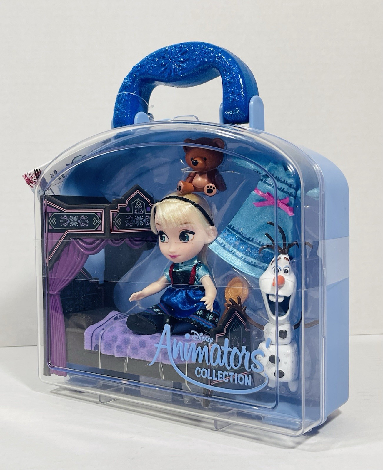 Elsa Mini Disney Animators Collection Frozen Elsa Mini Doll Play Set Carry Case