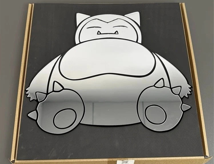 Large Snolax Mirror (40x32cm) Pokemon Sign Selfie Mirrors Wall
