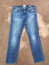 Frame Made in USA L'Homme Slim-Fit Denim Blue Jeans Light Wash Mens 30x31 hole