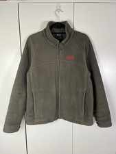 Jack Wolfskin Brown At Home Outdoors Fleece Full Zip Jacket Size Medium M