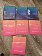 Zicoto Vinyl Sticker Paper- Total 130 Sheets-matte & Glossy-READ DESCRIPTION