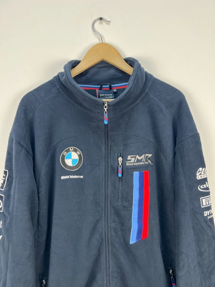 BMW Motorrad World SBK Team Fleece Zip Jacket Size 3XL Mens - Image 3 of 4