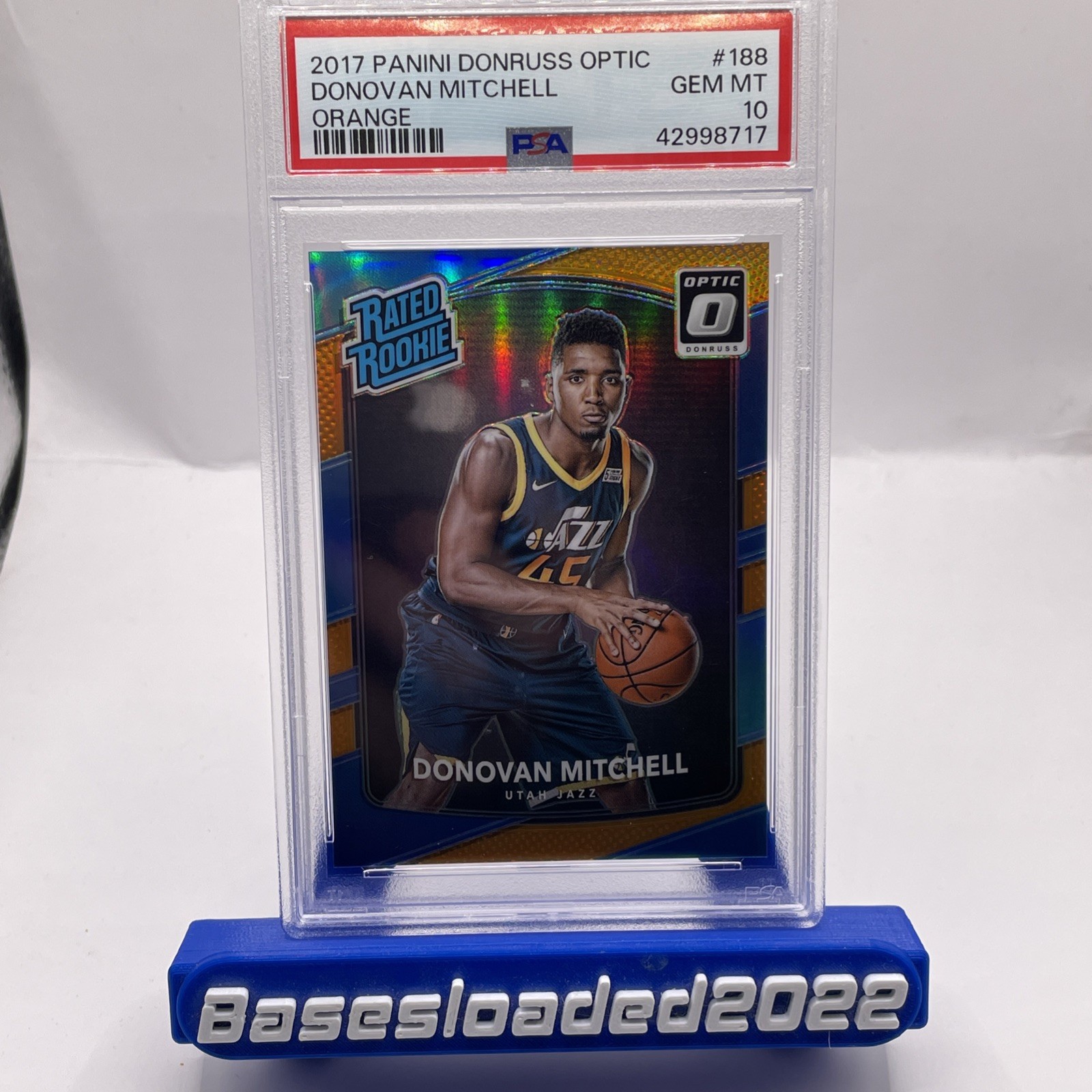 2017-18 Panini Donruss Optic - Rated Rookie Donovan Mitchell #188 Orange /199