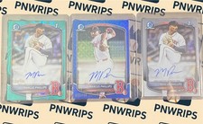 2025 Bowman Draft Marcus Phillips Auto Lot Aqua Lava  /199,Base&Blue Mojo /150