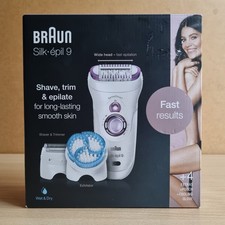 Image of Braun Silk-épil 9 SES 9-735 Epilator for Women Shave, Trim & Epilate Wet & Dry