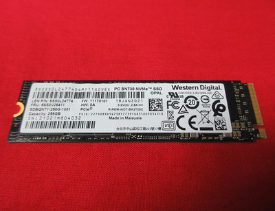 ORIGINAL WESTERN DIGITAL PC SN730NVMe OPAL 256GB SSD SDBQNTY-256G-1001