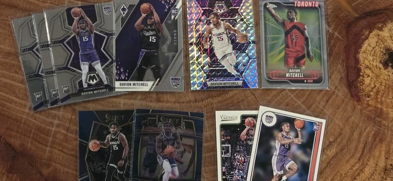 Davion Mitchell 10 Card Rookie Lot Mosaic Prizm Phoenix Select & More! 