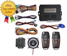 Car Keyless Entry Security Alarm System    Remote Engine Starter    Push to St