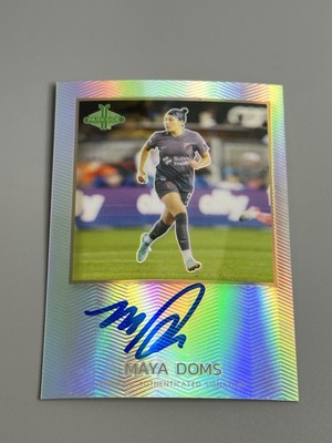 Maya Doms 2024 Parkside NWSL Pacific Signature Series Rookie Auto PS-MD Bay FC