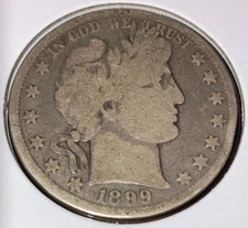 1899 Barber Half Dollar  **BETTER DATE**   1245