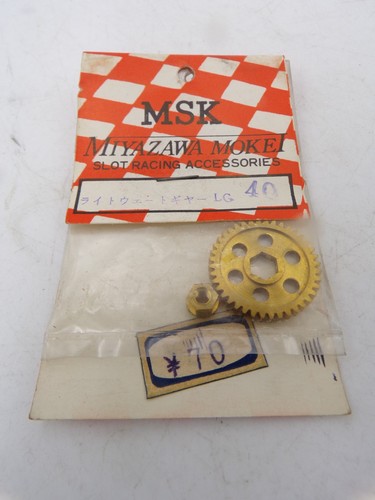 Vintage 1960's Miyazawa MSK Japan 1/24 Slot Car 40 Tooth Brass Gear NMIB