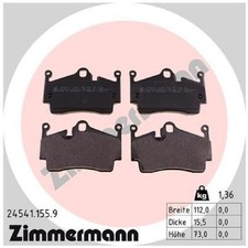 Satz Bremsbeläge Bremsklötze hinten für Porsche 718 982 911 997 Boxster | 243