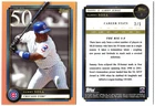 2022 TOPPS x AARON JUDGE SAMMY SOSA ORANGE PARALLEL CARD 3 #3/5 CHICAGO CUBS