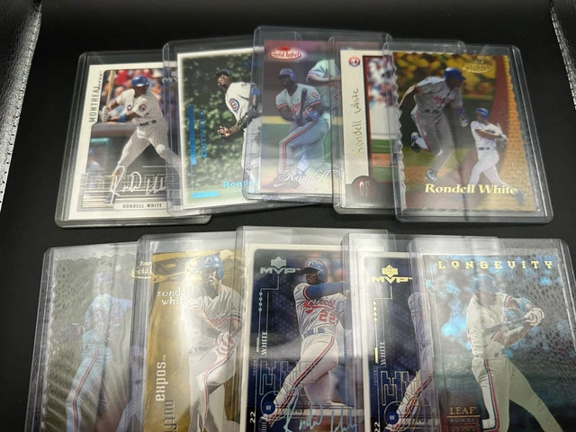 1999 Skybox Thunder RAVE Expos RONDELL WHITE *112/150* + 9 andere