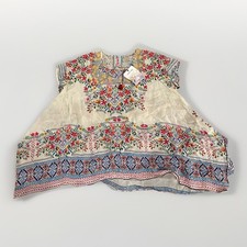 NWT Johnny Was Trends Drapey Tunic Top 100 Rayon Floral Blouse Size XL