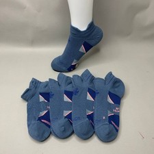 Bombas Women's Running Ankle Socks 4 Pair Pack Slate Blue Size S M New