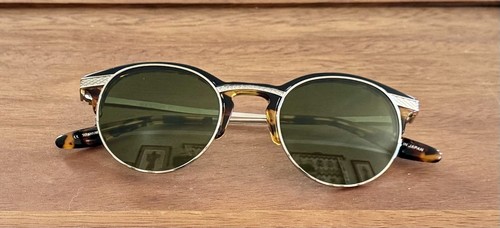BARTON PERREIRA Roux Sunglasses Green Lenses Tortoise Frames Never Worn
