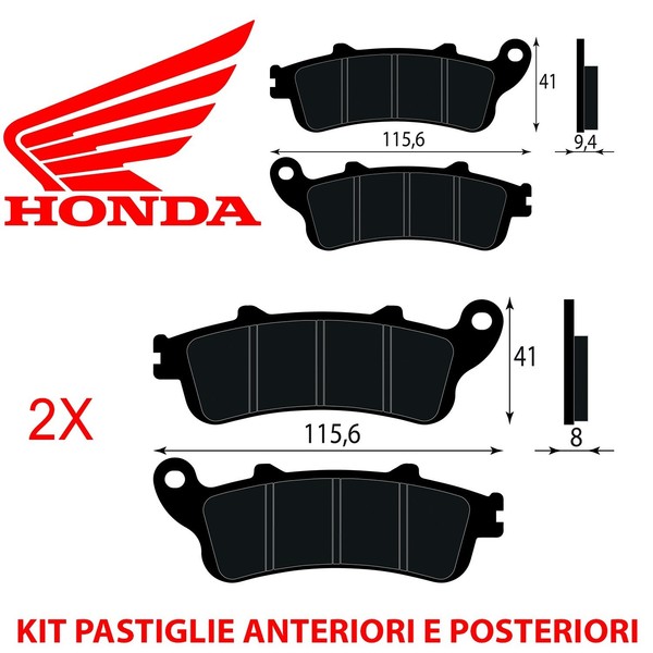 BremsbeläGe Vorne Hinten Honda CBR 1100 XX Super Blackbird 1996 1997-image