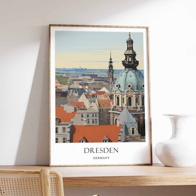 4_Dresden Plakat, Deutschlandplakat, Sachsenplakat, Europaplakat, Dresden Reise