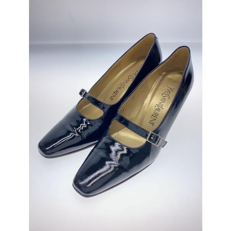 Yves Saint Laurent YSL decolte tacco EU 35 5 pelle nera dal Giappone 101496K Autentico