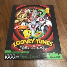 Glare Free/Precision Fit LOONEY TOONS 1000 Piece Jigsaw Puzzle Aquarius, 2018 