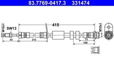 Flexible de frein Ford KUGA