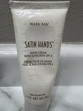 Mary Kay Satin Hands Hand Cream With Sunscreen SPF 4 NOS SEALED 3oz