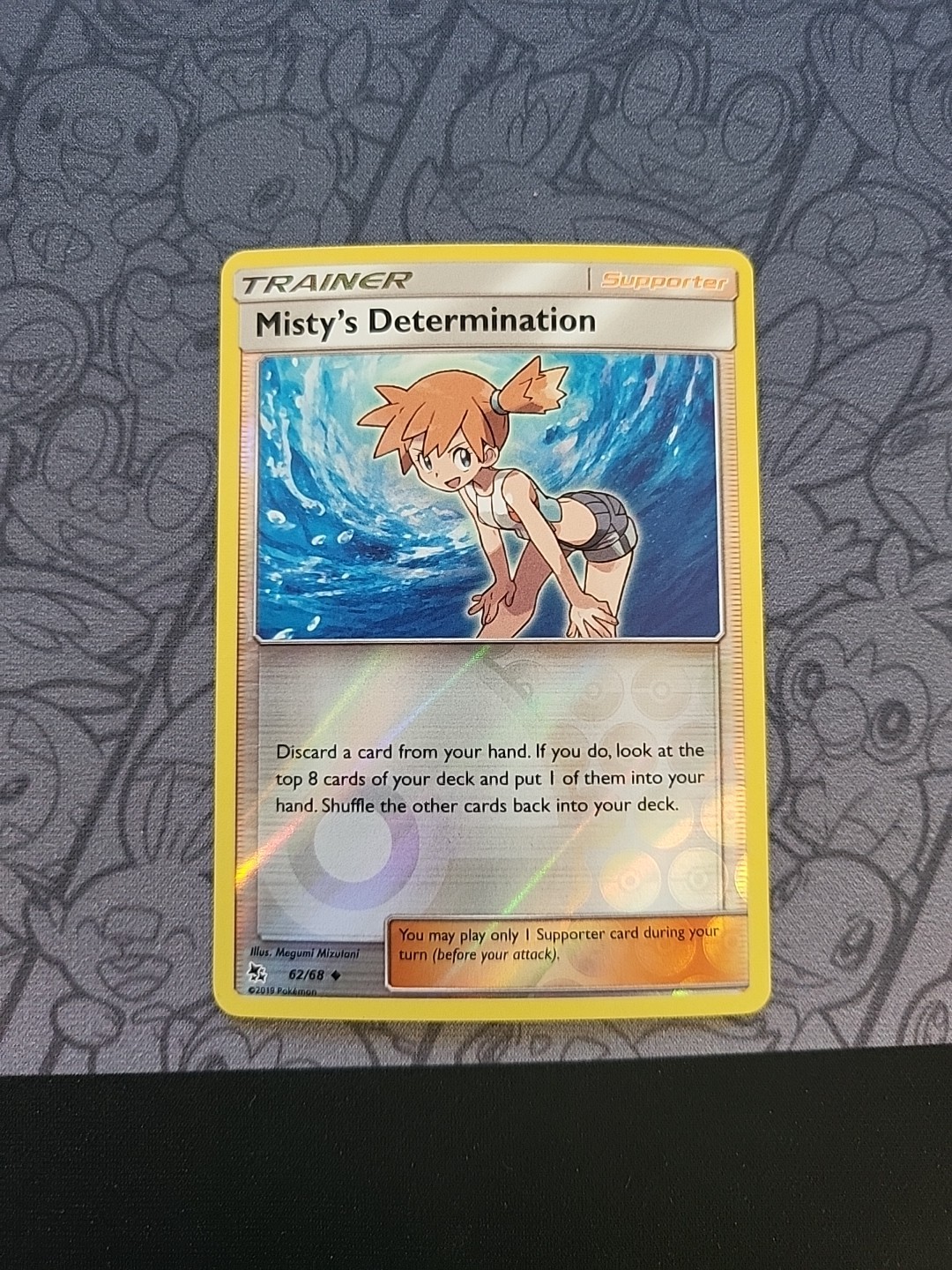 Pokemon: Misty's Determination #62/68 Reverse Holo Hidden Fates 2019 - NM - T186