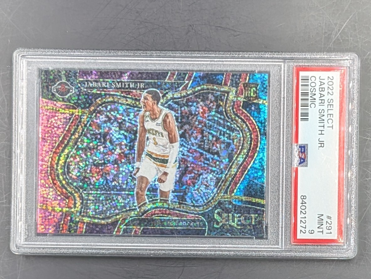 2022-23 Panini Select Courtside Jabari Smith Jr. #291 Cosmic RC PSA 9