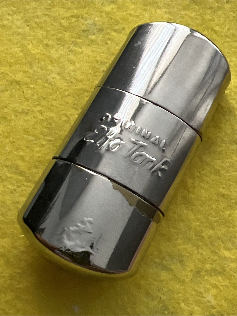 アンティーク品93'当時物エルフelf空のスチール缶 ORIGINAL ELFA TANK - NEW OLD STOCK - PETROL LIGHTER - WITH