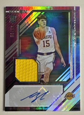 Austin Reaves 2021-22 Panini Recon - Rookie Jersey Autographs  /99 (AU, RC, ME)