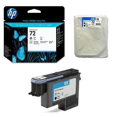 Druckkopf HP 72 grau schwarz Foto DesignJet T1100 T610 T2300 DATUM 2020-2024