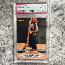 Panini 2009-10 Stephen Curry Rookie #357 PSA 8 Warriors Basketball Card. rookie card picture