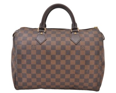 Authentic Louis Vuitton Damier Speedy 30 Hand Boston Bag Purse N41364 LV 696AB