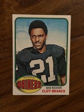 1976 Topps Football Cliff Branch Card # 173