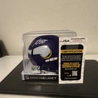 Minnesota Vikings Adrian Peterson Autographed Football Mini Helmet JSA Certified