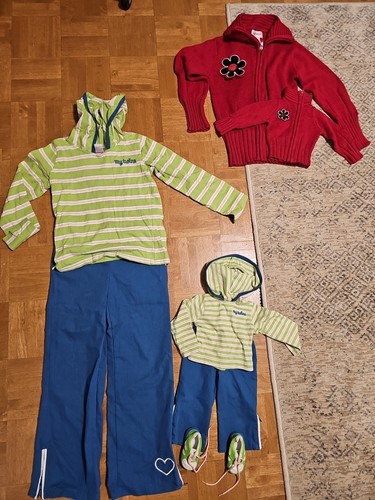My Twinn passendes Puppen- & Kinderoutfit, Pullover, Shirt, Hose (Puppenschuhe)