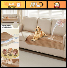 Waterproof Washable Couch Cover for Dogs, Soft Faux Fur Pet Sofa Protector 35"x8