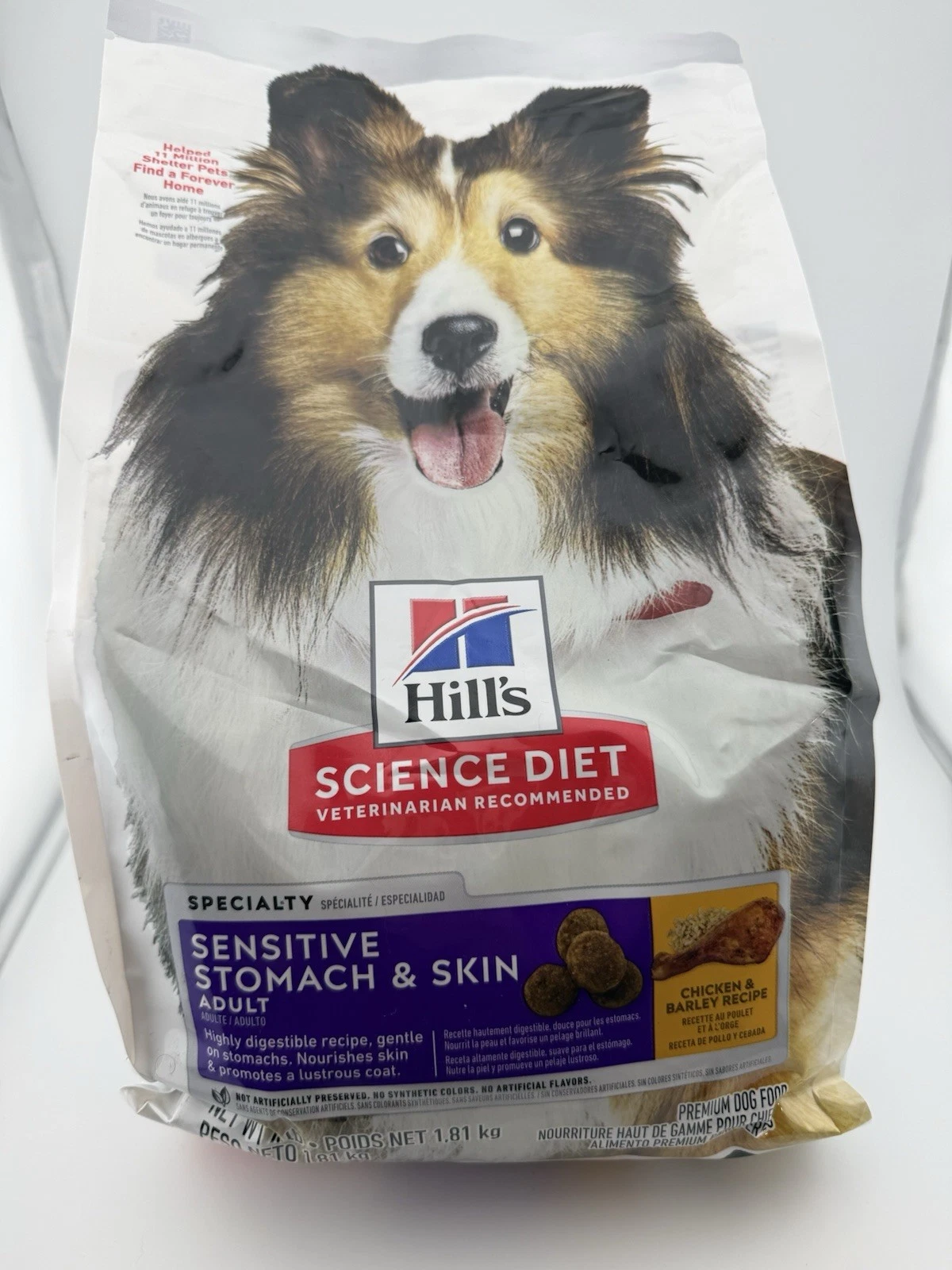 Sensitive Stomach & Skin Chicken Dry Dog Food, 4Lb Bag