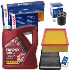 BOSCH FILTERSET+MANNOL 5W30 ÖL passend für OPEL ASTRA G FÜR HERSTELLER DELPHI