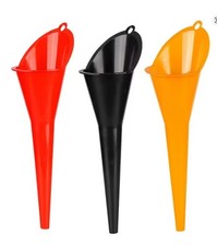 Car Long Stem Funnel Gasoline Oil Fuel Filling Tools Anti-splash Plastic Oil Fun