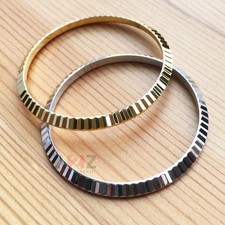 Lunetta ad anello scanalata in acciaio per orologio Rolex Datejust 36 16234 16233